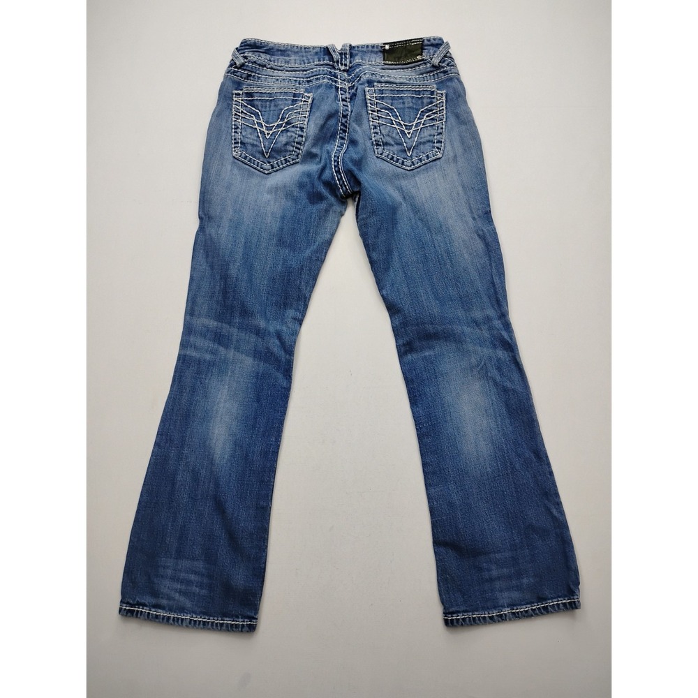 Vigoss Jeans Women's Size 9 L30 Dublin Bootcut Distressed Light Wash Western